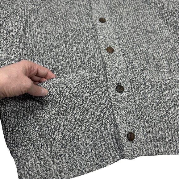Faherty Mans Sz L Shawl Cardigan GrayCashmere Blend Heritage Preppy Old Money - Picture 8 of 15